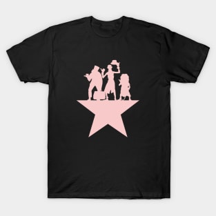 Hitchhiking Ghosts Hamilton Star Mashup Millennial Pink T-Shirt